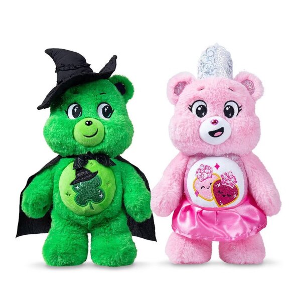 WICKED x CARE BEARS Glinda & Elphaba / Love-a-Lot and Good Luck Bears, NIB - Picture 2 of 4